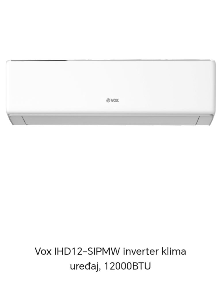 PREDSEZONSKA AKCIJA ZA KLIMU VOX 12 INVERTER PO SUPER CENI – BESPLATNI OGLAS