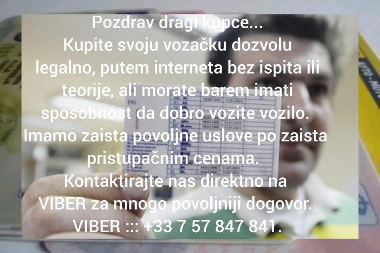 Kupite svoju vozačku dozvolu online bez ispita i teorije.