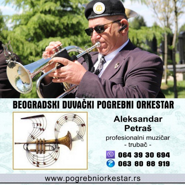 Solo truba, violina, harmonika, crkveni hor orkestar za sahrane pogrebe