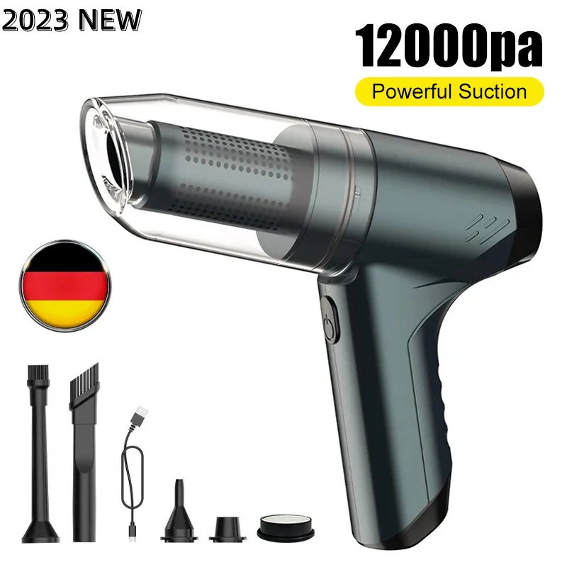 Akumulatorski auto usisivač sa snažnim usisom za brzo čišćenje! Idealan za sve površine u vašem automobilu i domu.