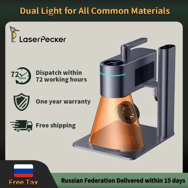 Laserpecker 4 mašina za lasersko graviranje za sve uobičajene materijale prijenosna mašina za lasersko graviranje metala laserski graver za drvo -PROIZVODNE MAŠINE – MAŠINE