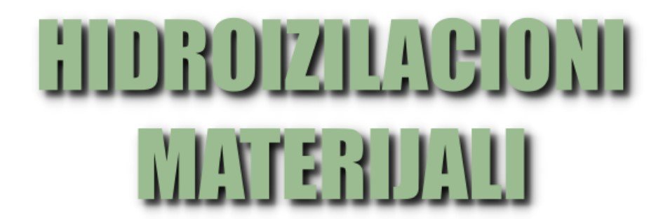 Hidroizolacioni materijali