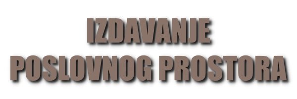 Izdavanje poslovnog prostora
