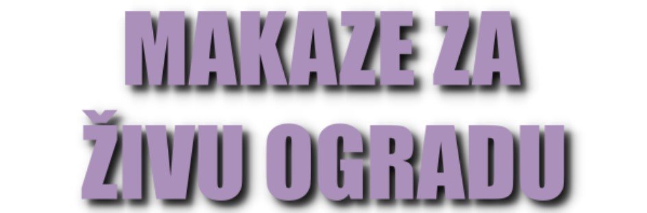 Makaze za živu ogradu