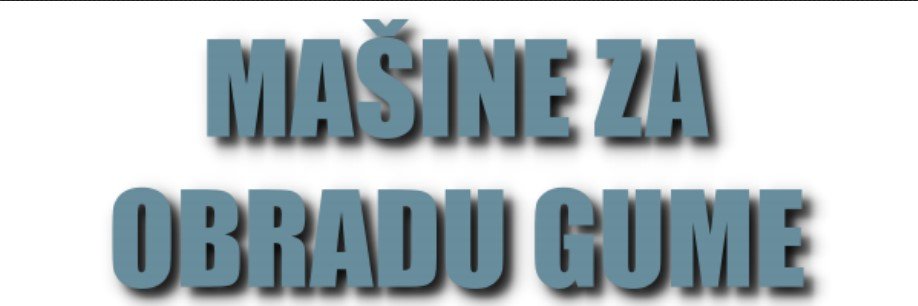 Mašine za obradu gume