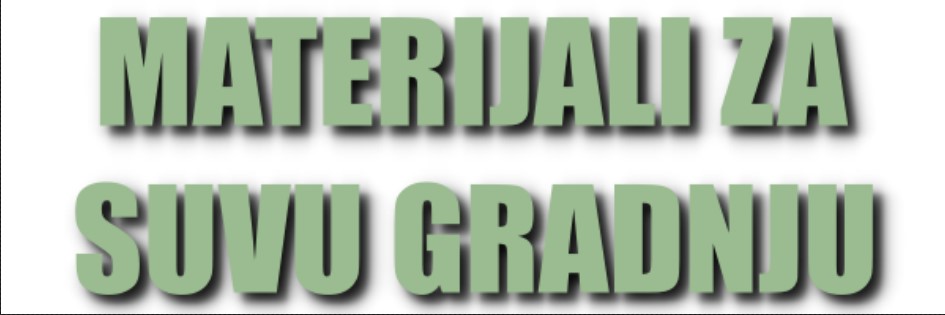 Materijali za suvu gradnju – oglašavanje prodaje