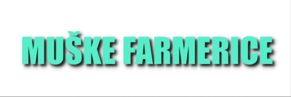 Muške farmerice - prodaja