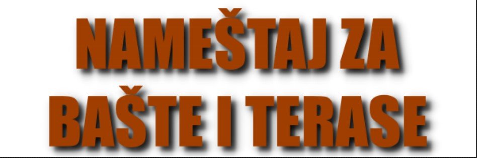 Nameštaj za bašte i terase