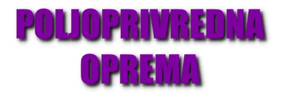 Poljoprivredna oprema Brus