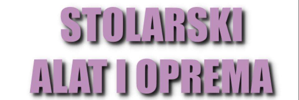 Stolarski alat i oprema