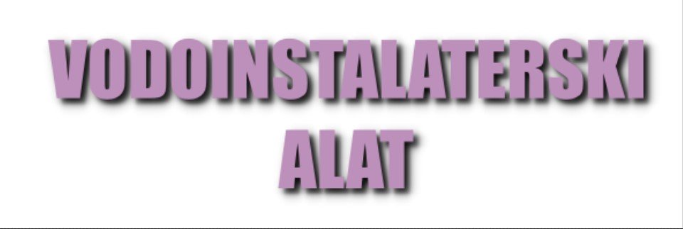 Vodoinstalaterski alat