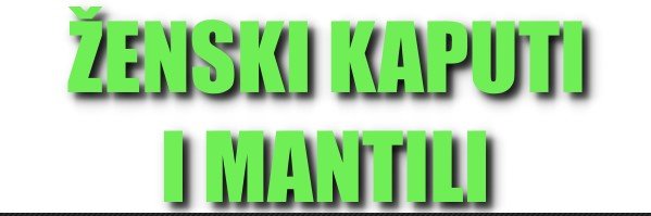 Ženski kaputi i mantili